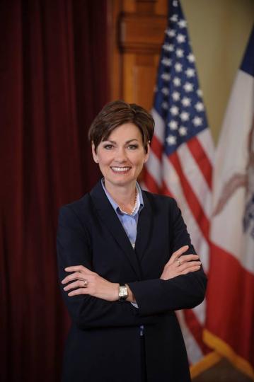 Post Photo for Iowa Gov Kim Reynolds and Lt Gov Adam Gregg in the area