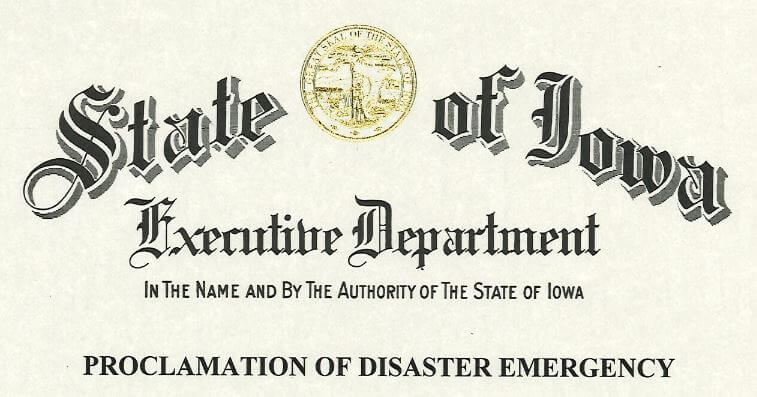 Post Photo for Iowa Gov. Reynolds issues stricter mitigation orders for much of northeast Iowa April 16, 2020