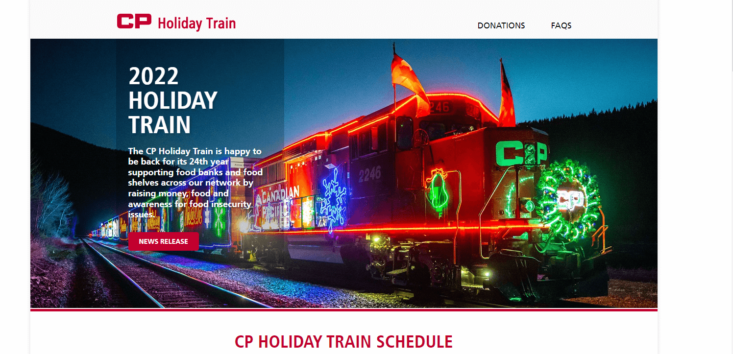 CP Holiday Train returns to the rails 2022 KVIK 104.7